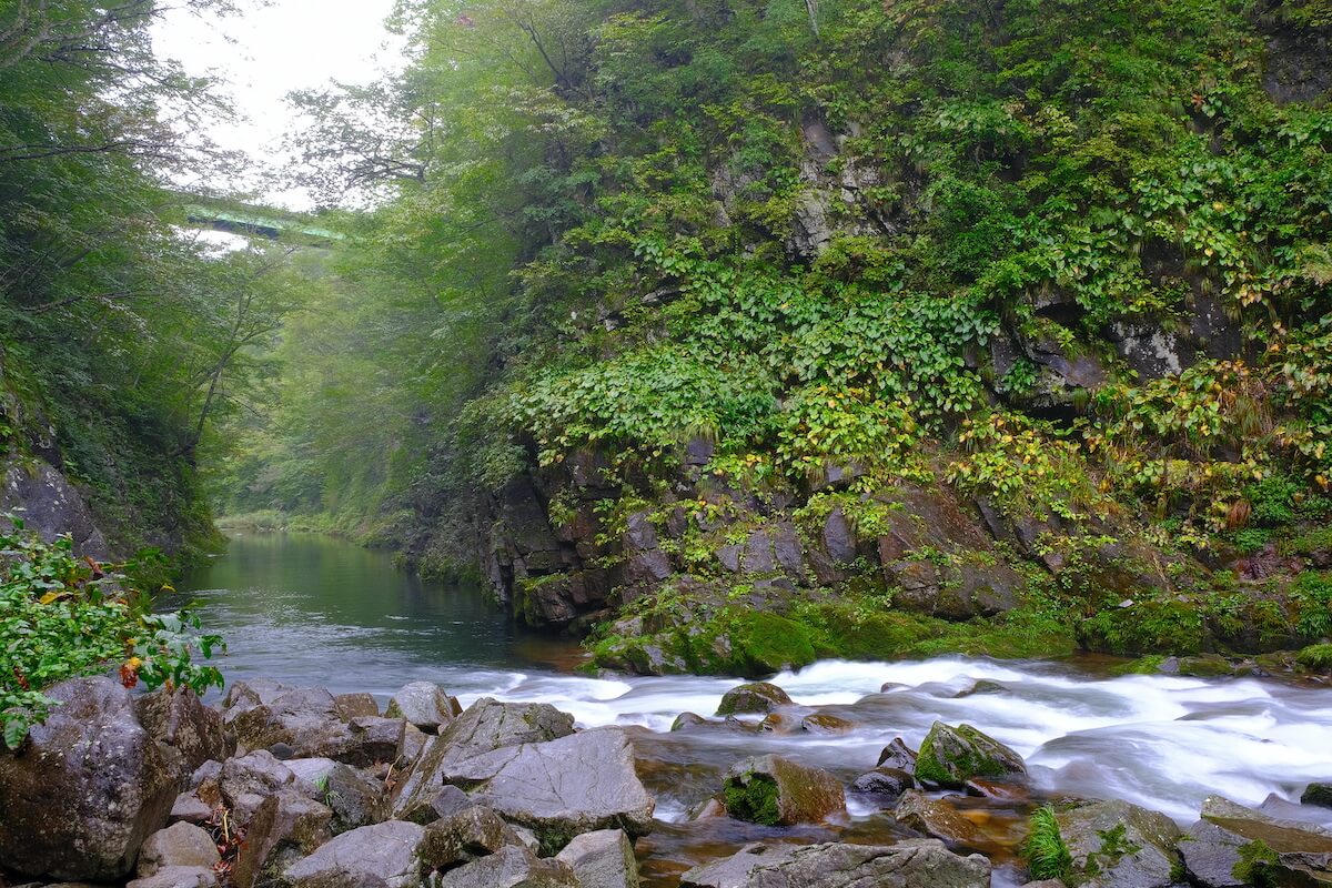 秋保大滝の下流も綺麗