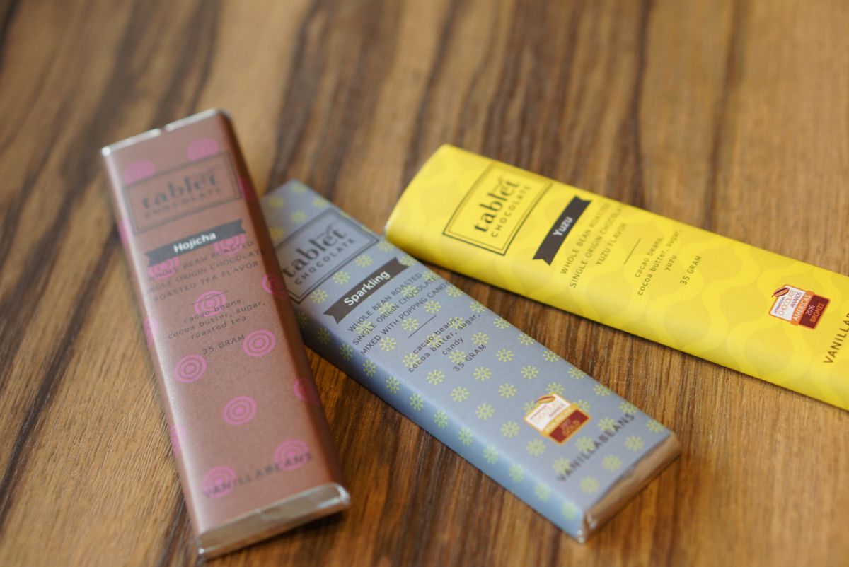 左から「ほうじ茶」、「スパークリング」、「ゆず」