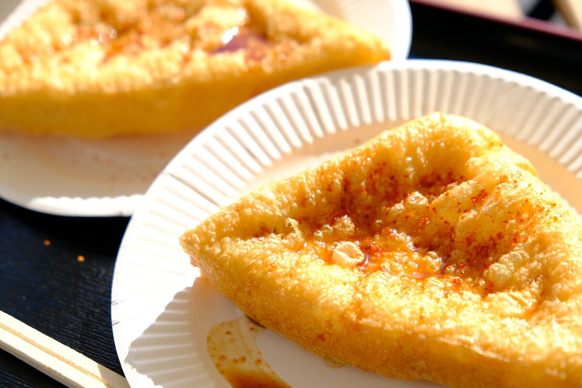 仙台名物三角あぶらあげ