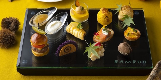 庭園を見ながら楽しむ、栗&かぼちゃのアフタヌーンティー「シェラトン都ホテル東京」