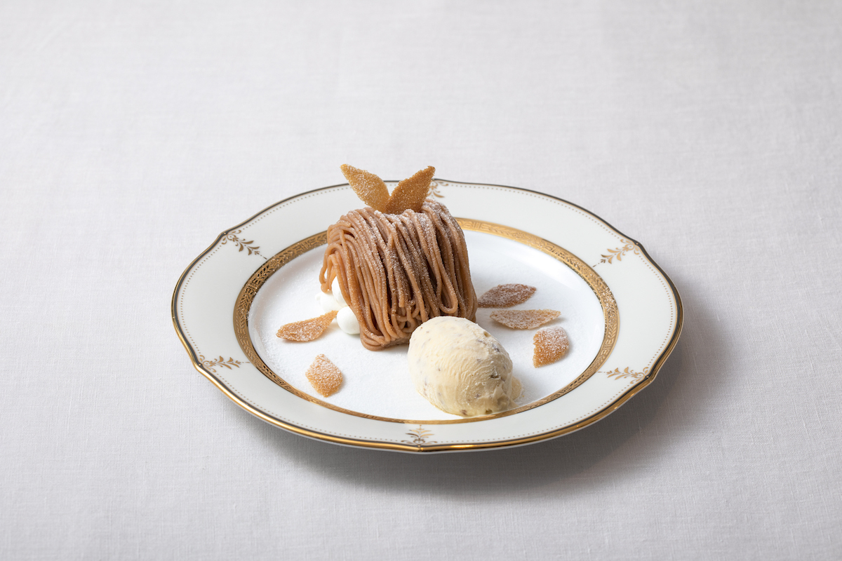 「モンブラン」(イートイン 1,320円・テイクアウト 2個入 1,728円) 店舗名:東洋軒 東京ステーション<グランスタ東京/B1改札内>