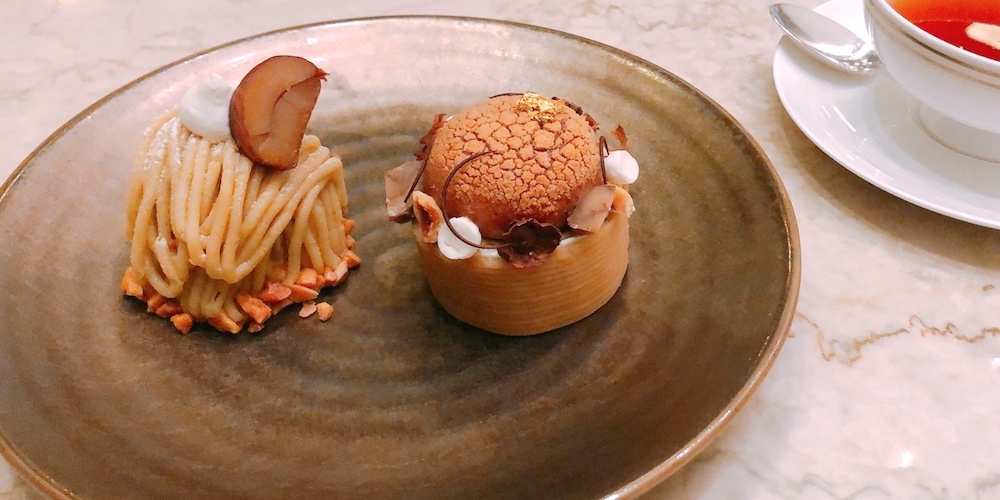 この秋だけ！帝国ホテルに和洋2種モンブランを食べ比べできるドリンクセットが新登場