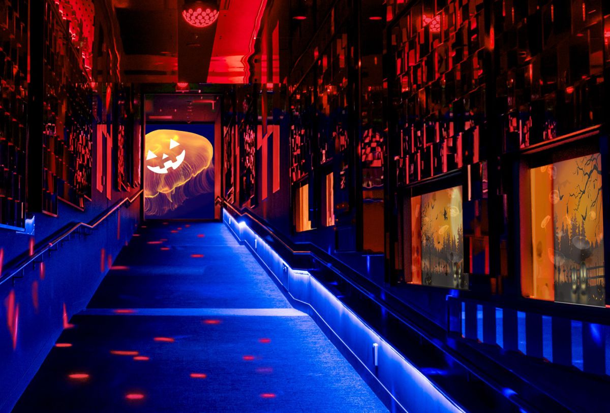 万華鏡トンネル「クラゲとハロウィン」（イメージ）