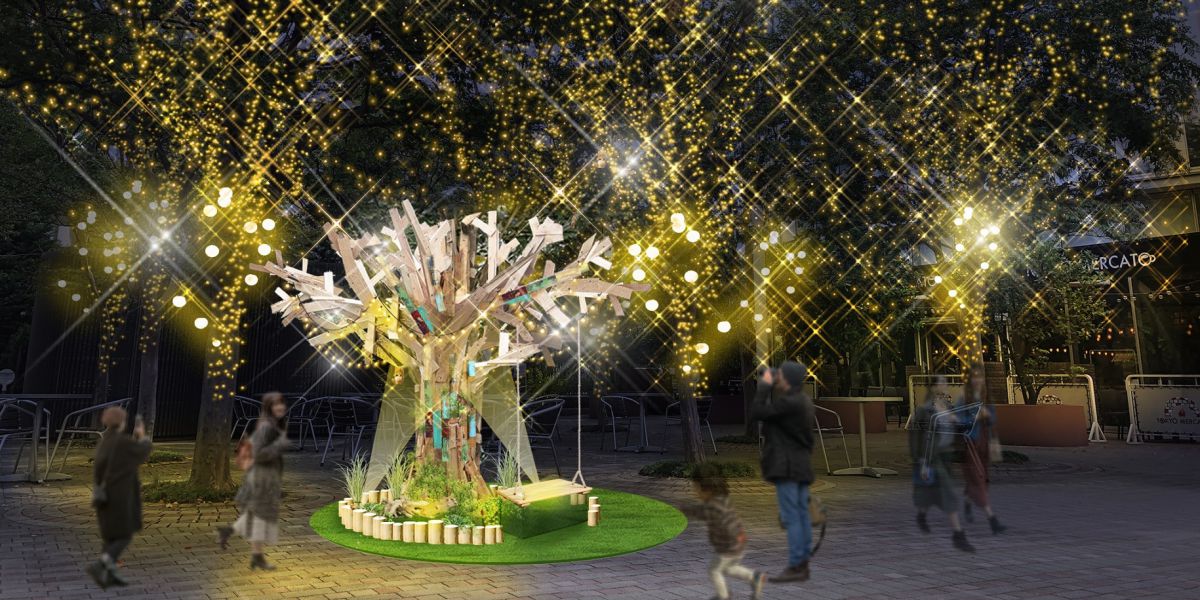 23万球のツリー&フォトフレームオブジェが映える！「東京ドームシティ ウィンターイルミネーション」開催