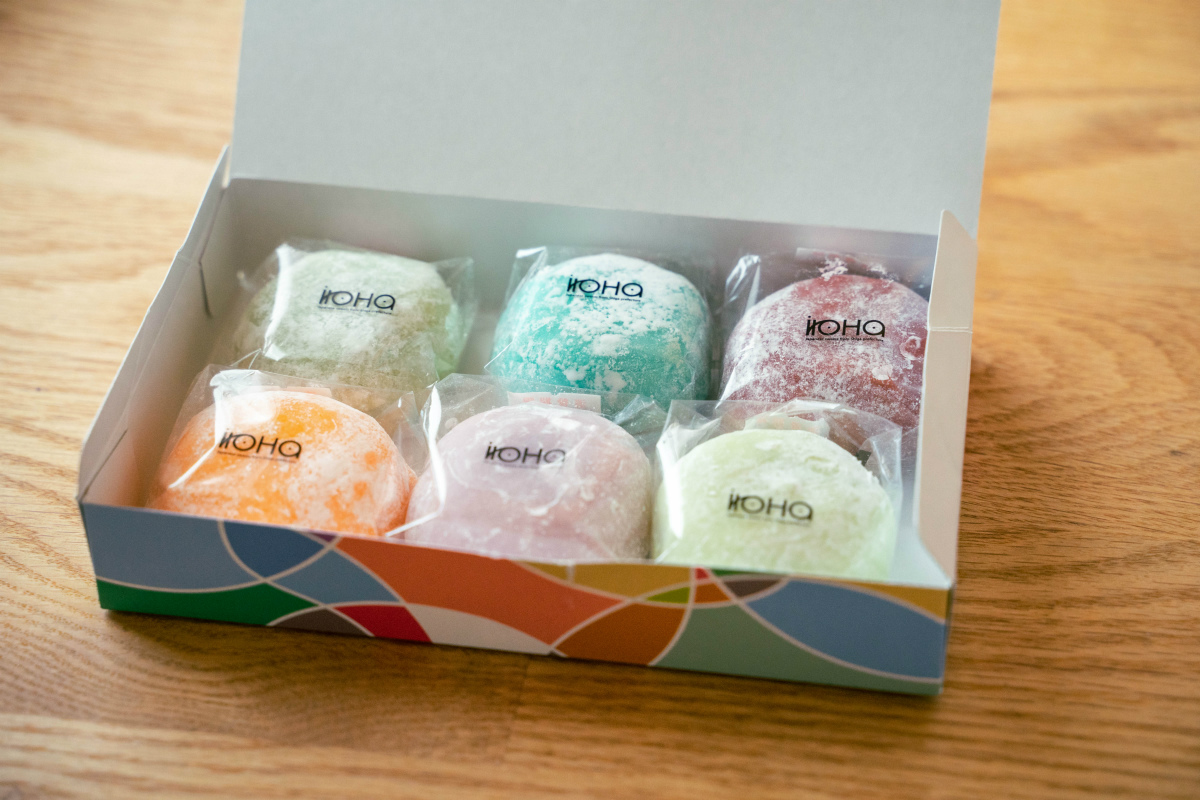 左下から時計回りにパンプキン、ピスタチオ、クリームソーダ、天津甘栗、マスカット、あんバター