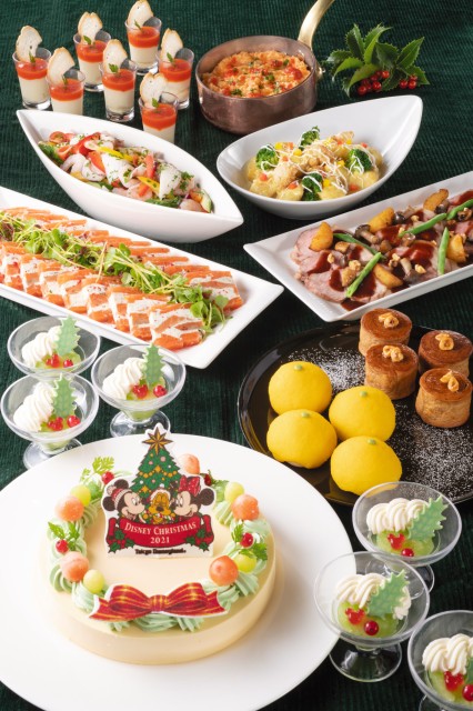 東京ディズニーランドホテル「シャーウッドガーデン・レストラン」ブッフェ:ランチ4000円～、ディナー5200円～※写真は11/1~12/17までのメニューイメージです