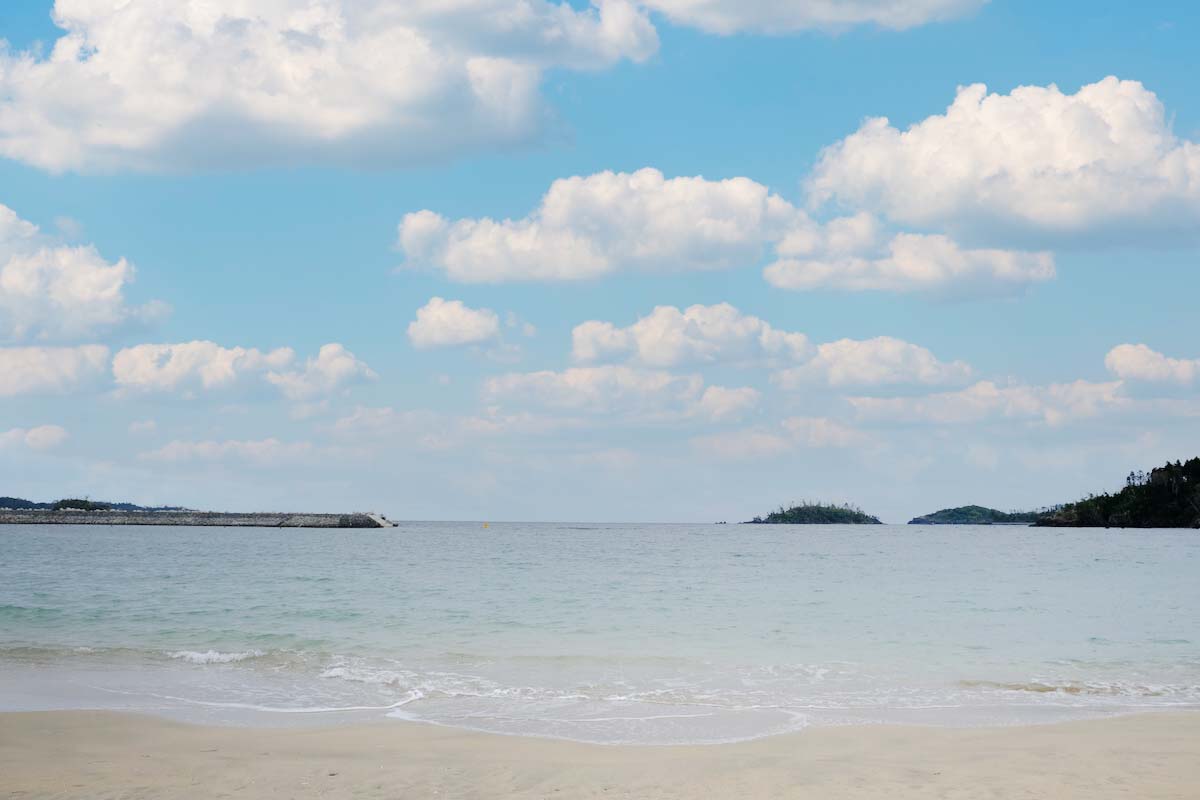 ロマンチックなスポット田中浜