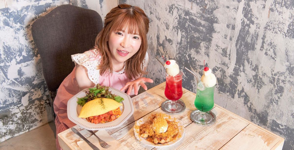 浅草下町カフェ「フェブラリー キッチン」の最強オムナポリタン【大食いアイドルもえのあずきの絶品グルメ51】