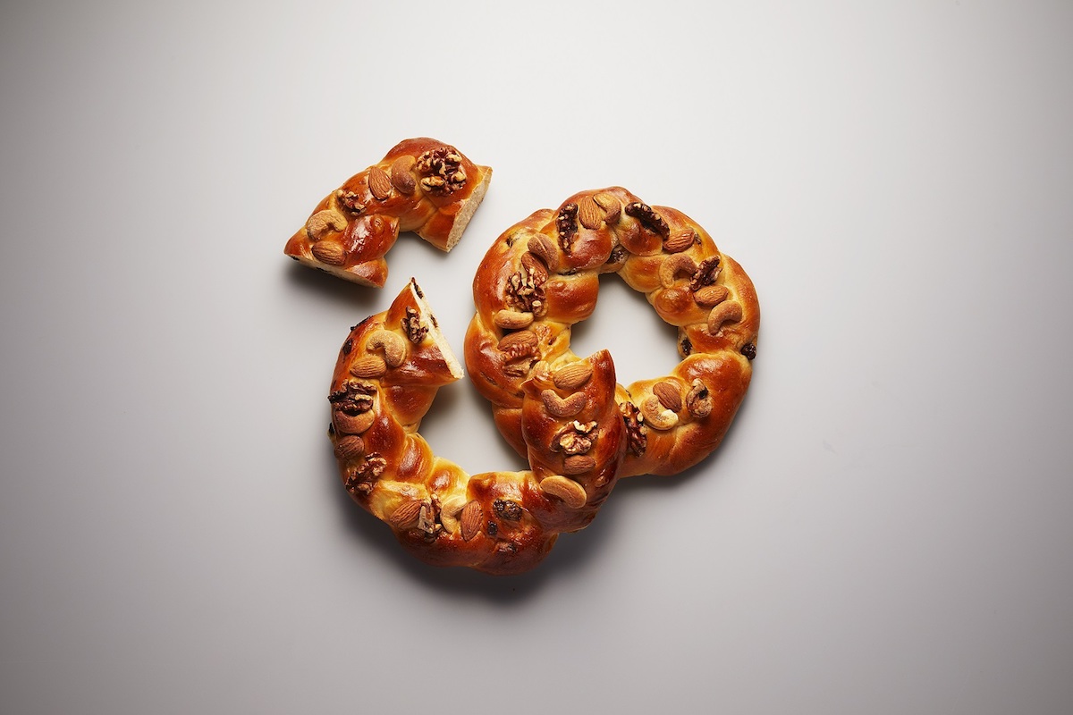 「クリスマスリースブレッド」1500円