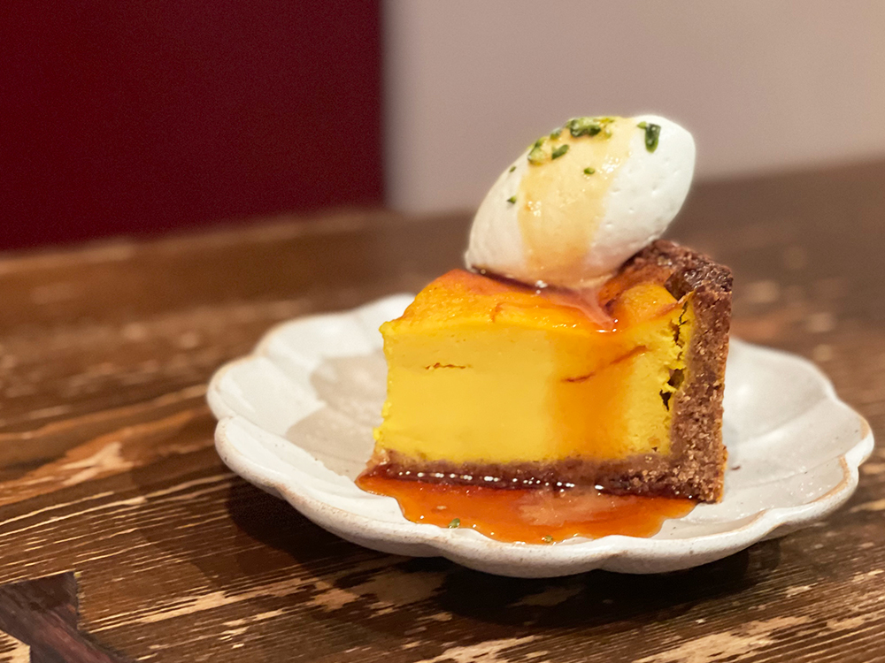 「かぼちゃのプリンタルト」550円