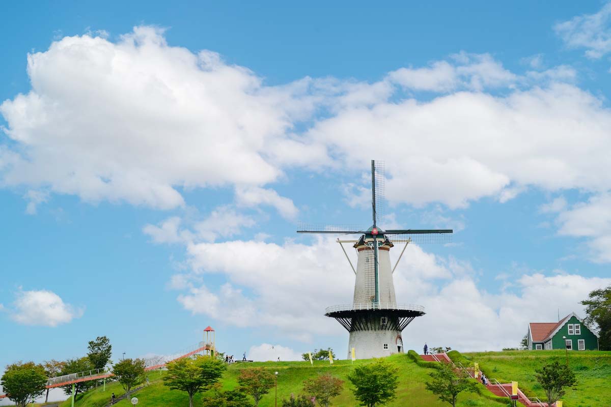 長沼フートピア公園は大型遊具もある
