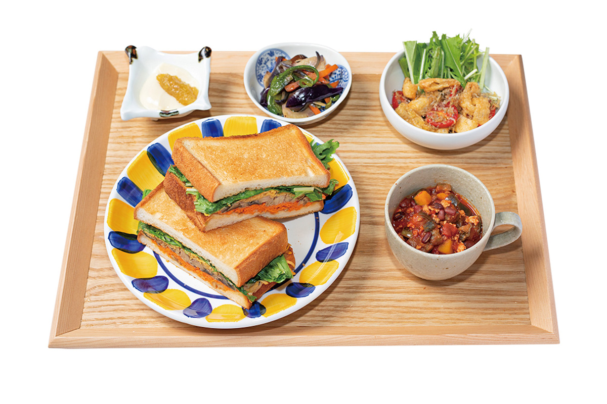 京都府「丹後寿司サンド定食」1000円