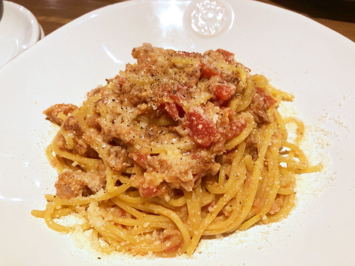 「<日替わり>生パスタセット」(サラダorフレンチフライ、ドリンク付き)1705円