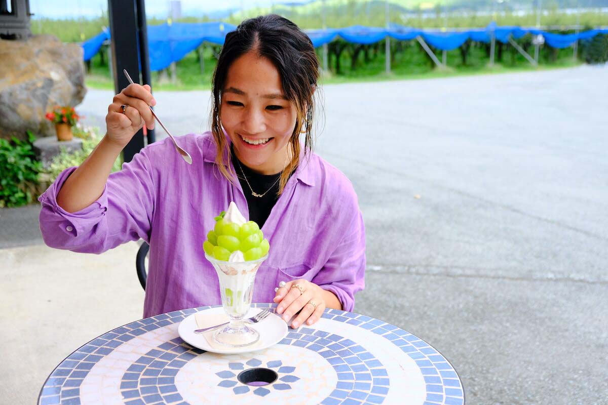 シャインマスカットパフェ