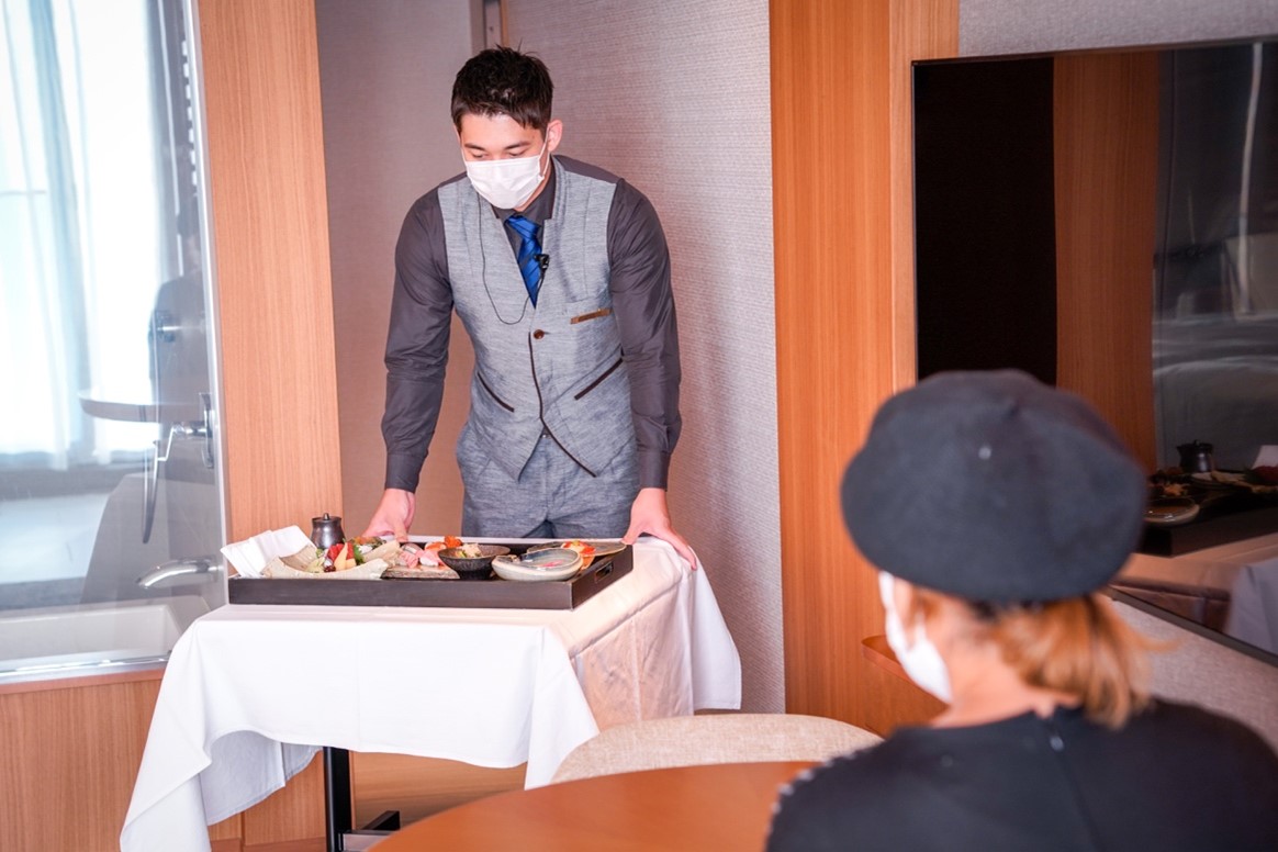 このご時世にはうれしいルームサービススタイルで提供