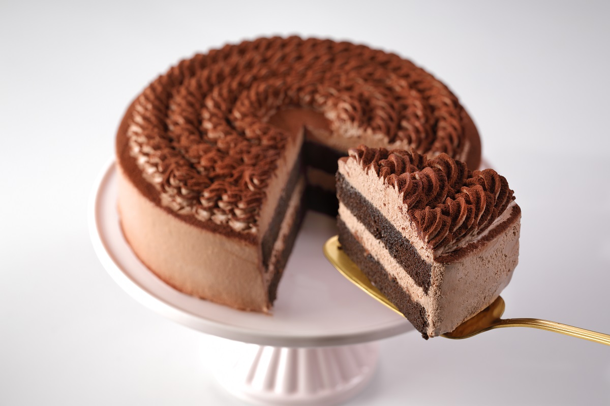 「チョコ on チョコレートケーキ」506円（店内利用）