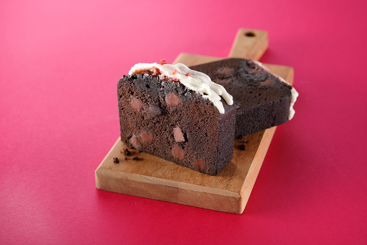 「チョコレートパウンドケーキ」385円（店内利用）