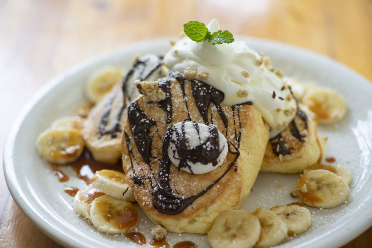 「スモアズ・スフレパンケーキ」$22.50