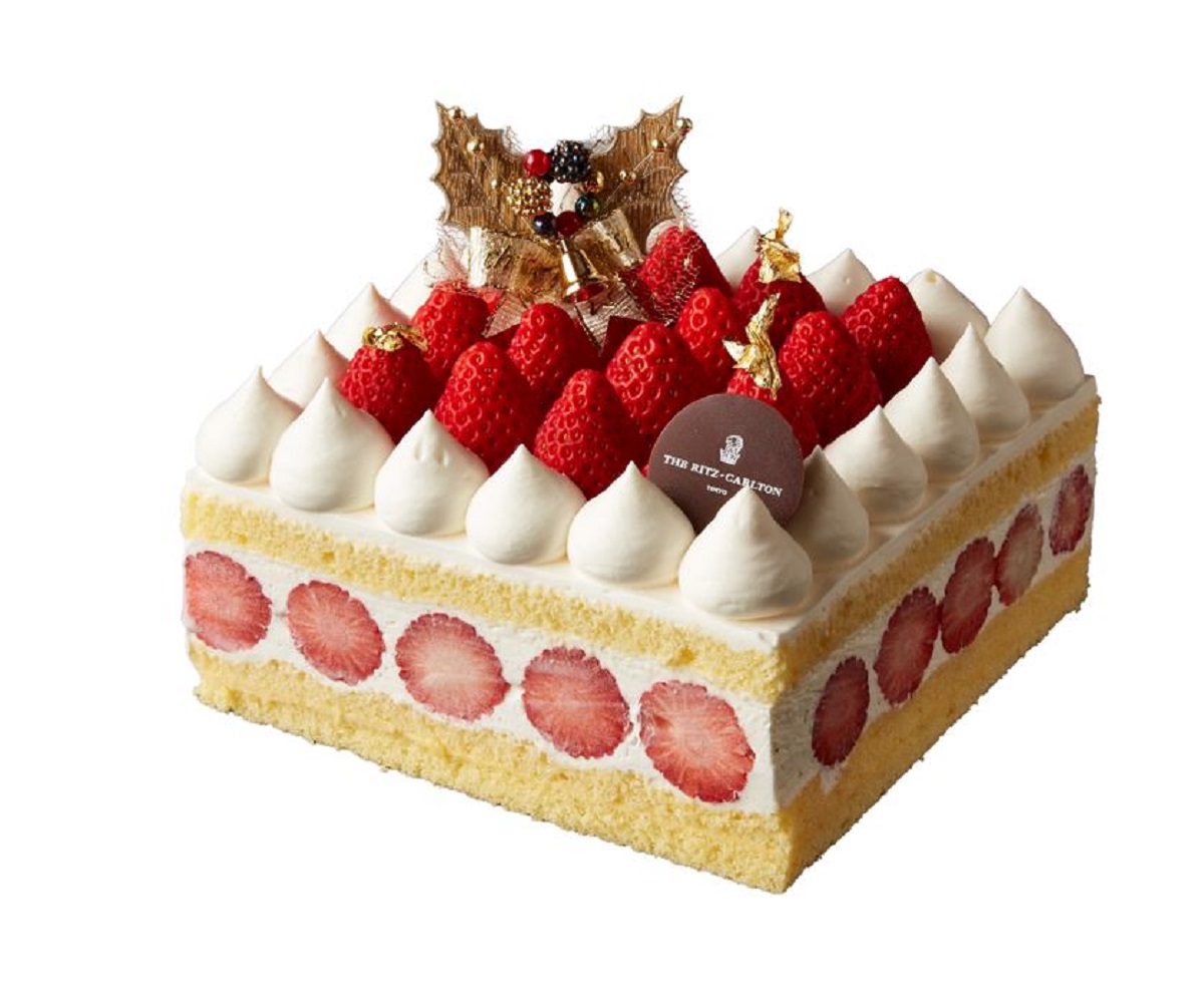 「ストロベリーショートケーキ」縦横各9 cm 5000円、縦横各12 cm 6000円、縦横各15 cm 7500円