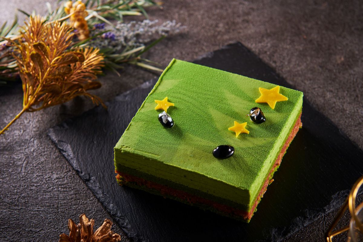 「松風マッチャオショコラ」（18cm×18cm×7cm）4300円