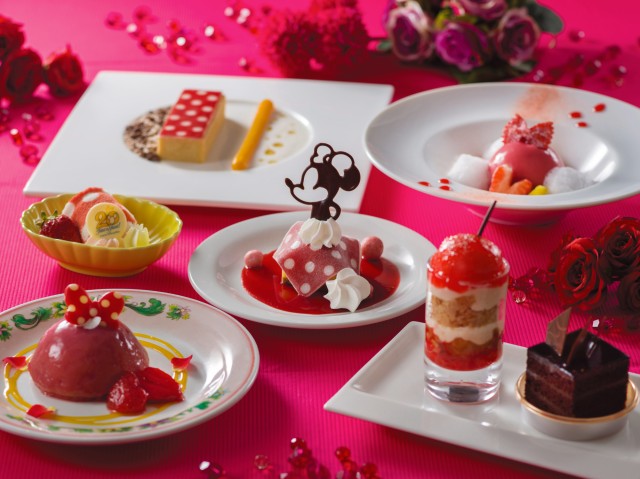 「シーズナルテイストセレクションズ」の 第3弾として、6つの店舗でそれぞれ登場する ミニーマウスをイメージしたデザートメニュー