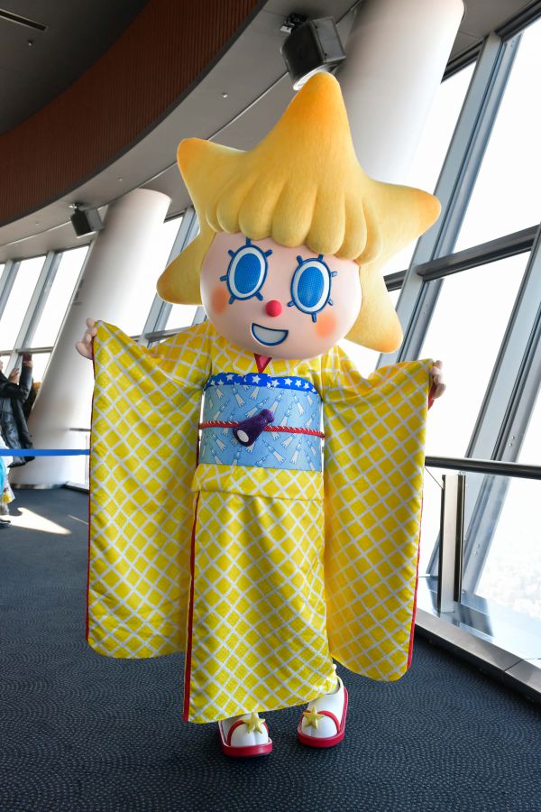 晴れ着姿のソラカラちゃん（過去の様子）