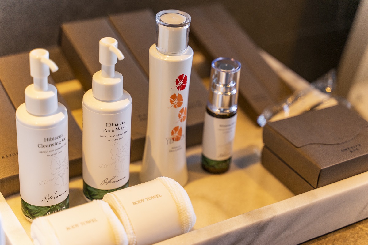 フェイスウォッシュやクレンジングなどにも地元のブランドを使用