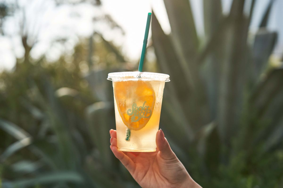 SODA BAR「季節のフルーツソーダ」540円