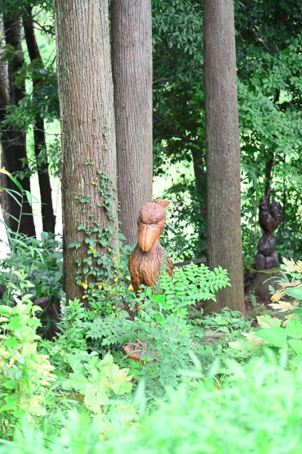 ハシビロコウのオブジェ