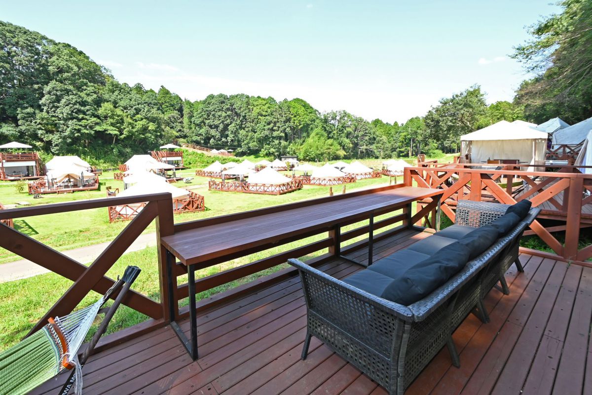 クリフスイートのテラス