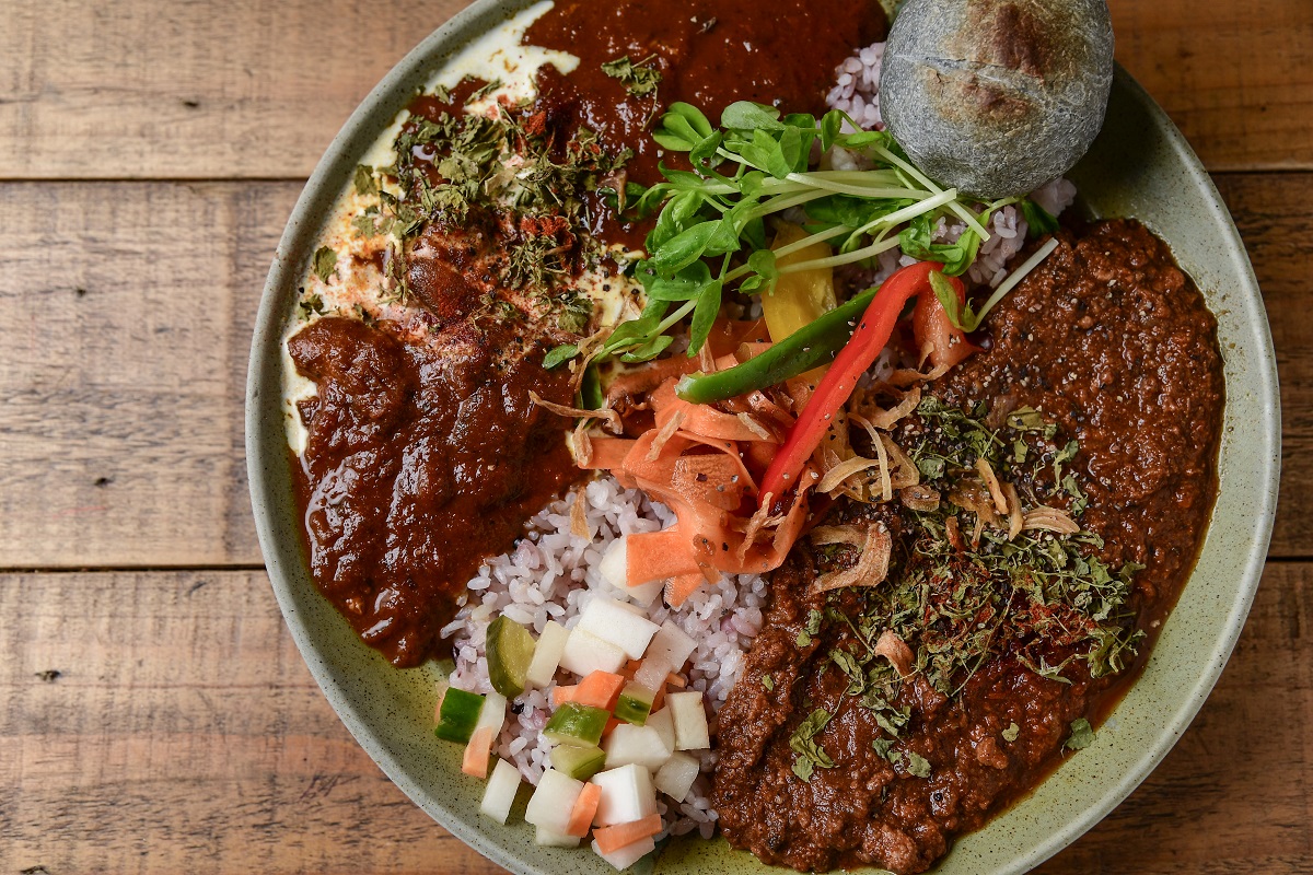 2種あいがけカレー1300円