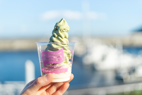 ぐり茶のアイス（カップ）550円