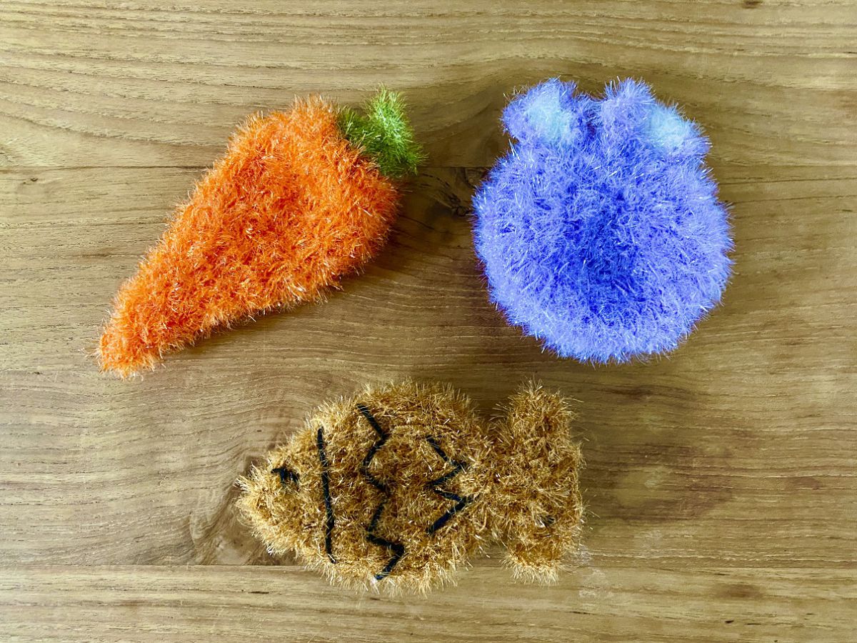 韓国の家庭には必ずあるといわれるスセミ。食器を洗うスポンジ（ポリエステルの毛糸で作られる）、１つ3500ウォン～