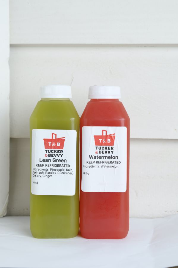 左から「リーングリーン」$8.50、「ウォーターメロン」$8.50