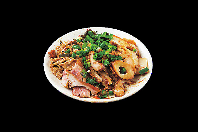 滷味（写真はNT$250）。価格は食材により異なる