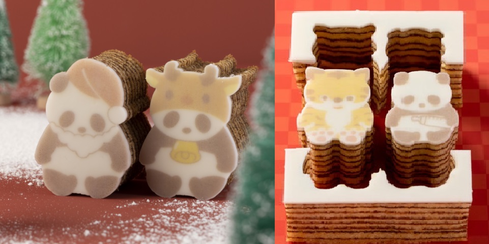 人気の型ぬきバウムクーヘン「パンダバウム」がクリスマス＆干支バージョンで期間限定販売