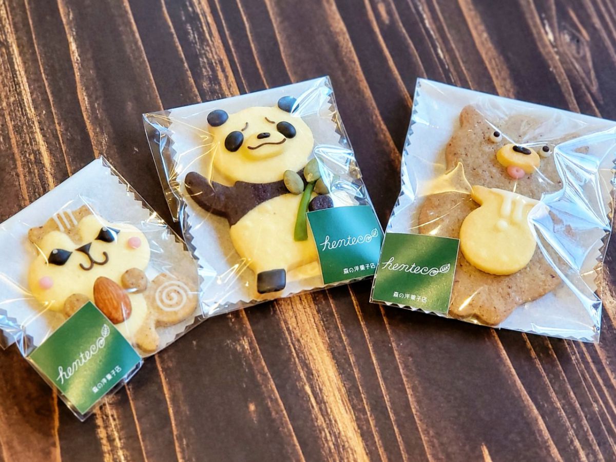 どうぶつクッキー各 400円（税別）