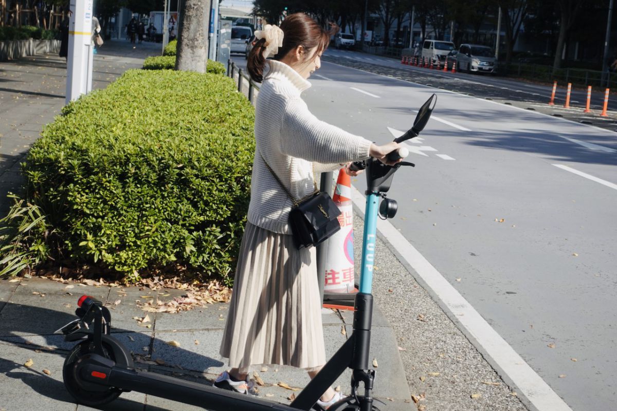 いざ、車道へ！　
