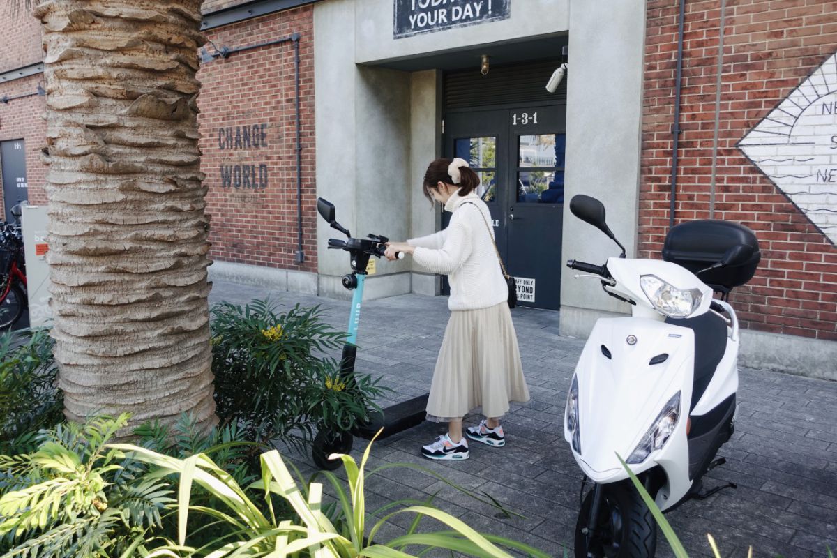 「MARINE & WALK YOKOHAMA」の駐輪所