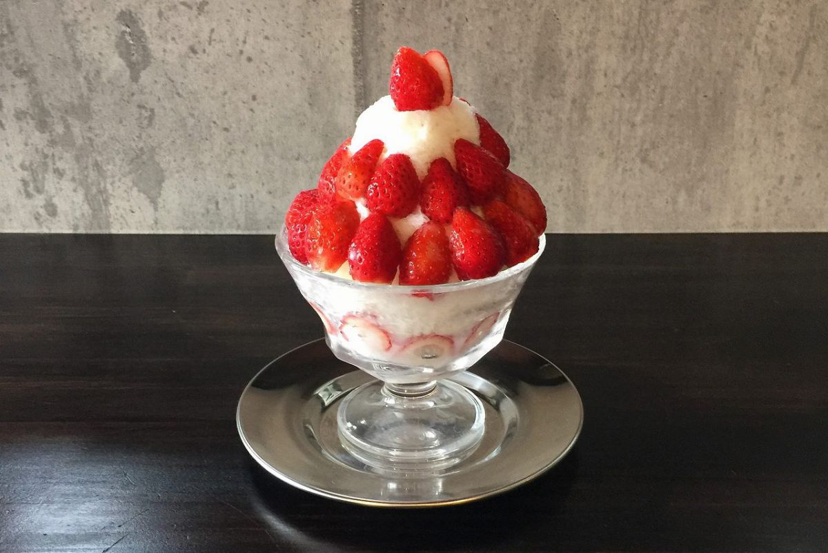 フレッシュいちごのかき氷 950円