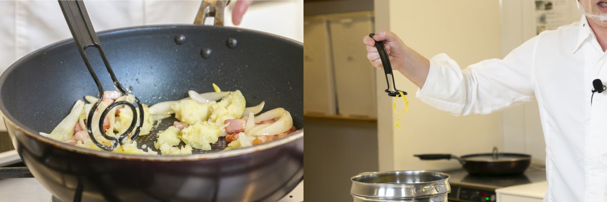 万能調理器具“オメガヴィスペン”を使って調理