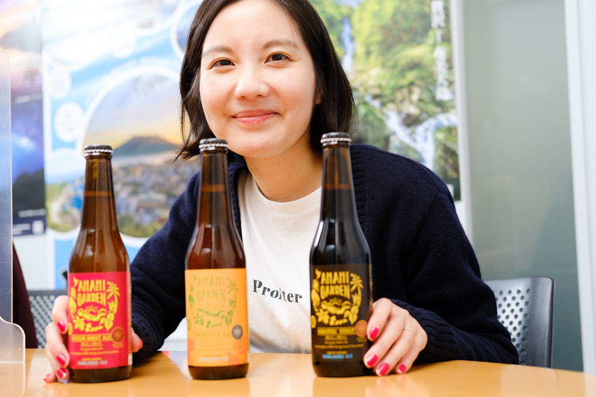 奄美大島のクラフトビール「AMAMI GARDEN」。ラベルもかわいい！