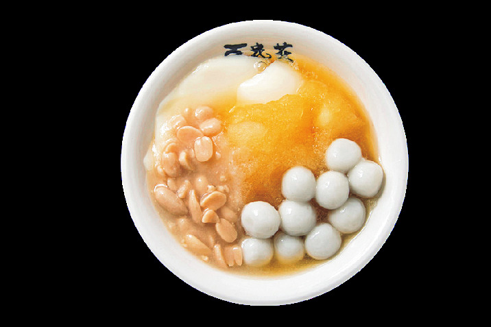 花生豆花 NT$45＋芝麻小湯圓NT$15
