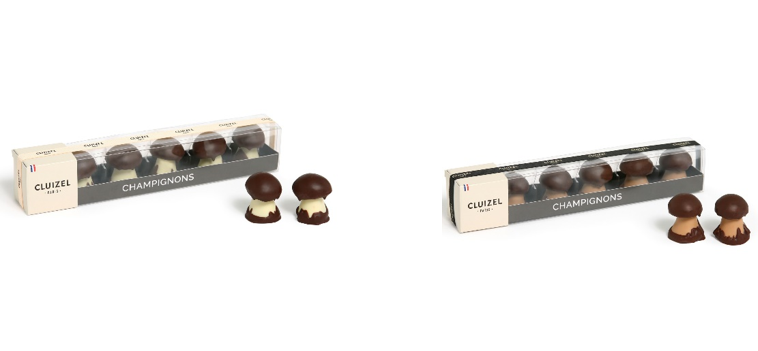 左から、シャンピニオン・キャラメル、シャンピニオン・ジャンドゥーヤ