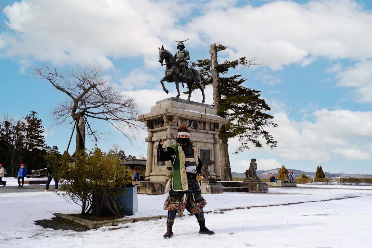 伊達武将隊の茂庭綱元様がいらっしゃいました