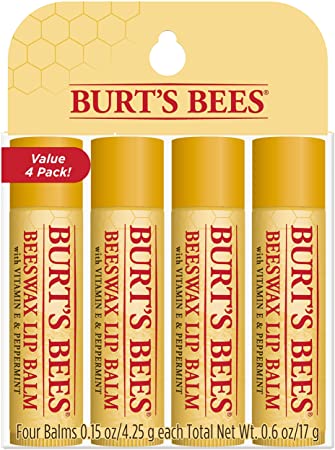 「バーツビーズ・リップバーム 4本入り」$9.99