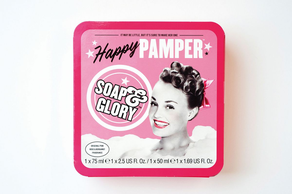 ソープ＆グローリーのボディケアギフト缶＄7