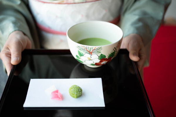 抹茶と和菓子720円