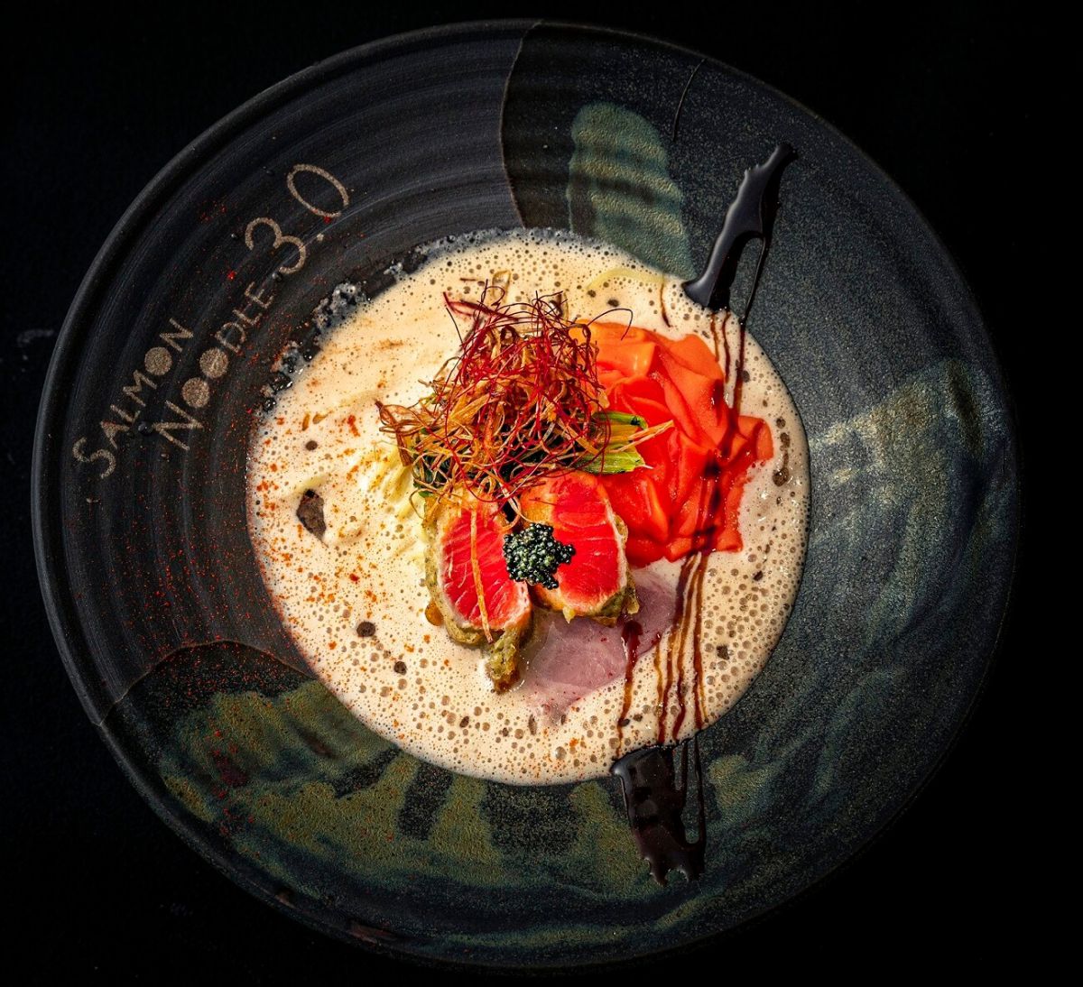 サーモンnoodle3.0 神楽坂 フレンチ フレンチシェフ サーモン ラーメン 専門店 東京グルメ