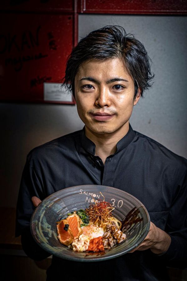 サーモンnoodle3.0 神楽坂 フレンチ フレンチシェフ サーモン ラーメン 専門店 東京グルメ